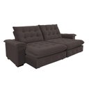 Ver imagem 6 de Sofá 4 Lugares Coliseu 2.60m Retrátil e Reclinável Super Pillow - Marrom