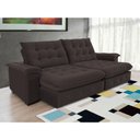 Ver imagem 2 de Sofá 4 Lugares Coliseu 2.60m Retrátil e Reclinável Super Pillow - Marrom