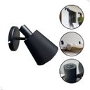 Ver imagem 1 de Luminária de Parede Arandela Torcia Articulável Preto 1xe27 885/1