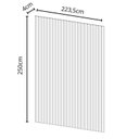 Ver imagem 3 de Painel para Tv 80 Polegadas 250cmx223,5cm Ripado em Placa 100% Mdf Marrom Freijó/Madeirado
