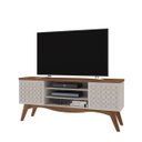 Ver imagem 1 de Rack Bancada Para Tv Até 65 Polegadas 1,60m Lis - Grappa Móveis: Off White/Matte