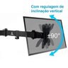Suporte Articulado 2 Tv Monitor 13 a 27 Mesa Aço Lorben - 5