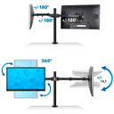 Ver imagem 6 de Suporte Articulado 2 Tv Monitor 13 a 27 Mesa Aço Lorben