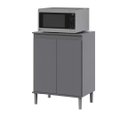 Ver imagem 1 de Balcão Microondas Cinza – EJ Móveis