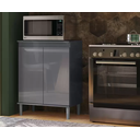 Ver imagem 3 de Balcão Microondas Cinza – EJ Móveis