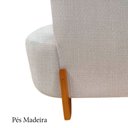 Ver imagem 7 de Namoradeira Sofá Feijão Luna 100cm Orgânica Linho Bege