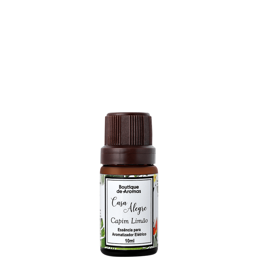 Essência Para Aromatizador Elétrico Casa Alegre Capim Limão - 10ml Boutique de Aromas - 1