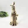 Estátua Mãe e Filha Dourada Decorativa 22x8x9cm Presente - 6