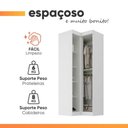 Ver mais imagens de Guarda Roupa de Canto Modulado Madrid 2 Portas de Bater MDP Branco Maxel Móveis