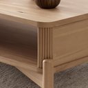 Ver imagem 7 de Mesa de Centro Baixa 102cm para Sala Madeira Maciça Nira Tauari F07 - Mpozenato