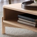 Ver imagem 6 de Mesa de Centro Baixa 102cm para Sala Madeira Maciça Nira Tauari F07 - Mpozenato