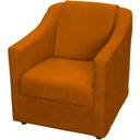 Ver imagem 7 de Kit 12 Poltronas Mila Pé de Plástico Cromado - Terracota Suede