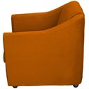 Ver imagem 6 de Kit 12 Poltronas Mila Pé de Plástico Cromado - Terracota Suede