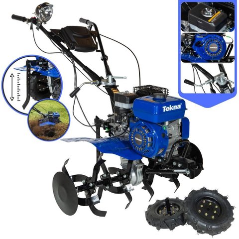 Micro Trator Tratorito Tipo Tobata Tekna Tk-90r 4t 7hp 212cc para Descompactação de Solo