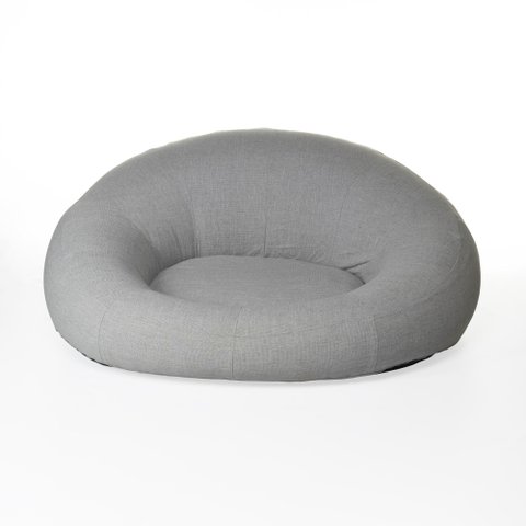 Puff Inflável 70 cm X 170 cm X 150 cm Cinza