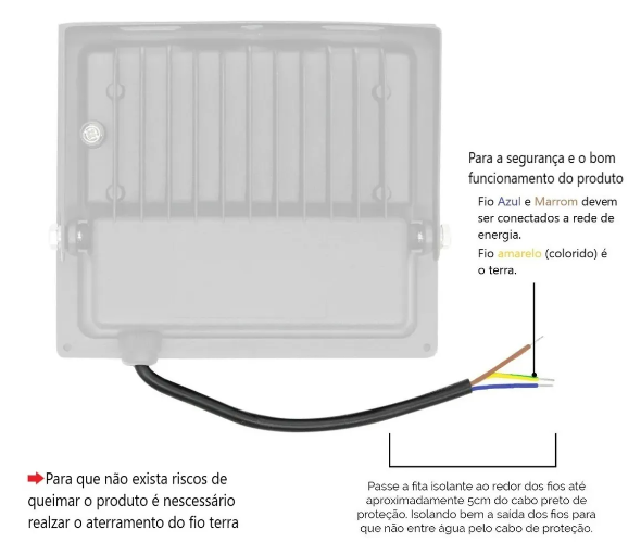 REFLETOR LED HOLOFOTE 200W BRANCO FRIO IP67 A PROVA D'AGUA - 4