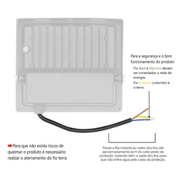 Refletor Led Holofote 200w Branco Frio Ip67 a Prova D'agua - 4