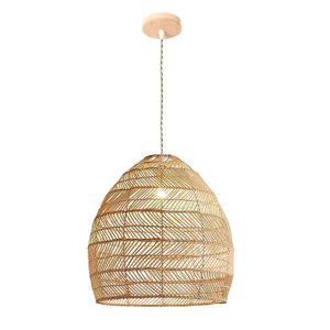 Pendente Marquesas Fibra Natural Ratan D36xa43cm 1xe27 Gmh