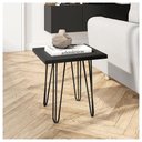 Ver imagem 5 de Mesa Centro Lateral Apoio (Montada) Iron 47 cm Preta Caemmun