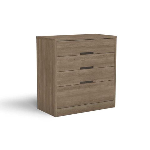 Cômoda Casal S824 c/ 4 Gavetas Nogueira - Kappesberg