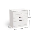 Ver imagem 3 de Cômoda Casal S824 c/ 4 Gavetas Nogueira - Kappesberg
