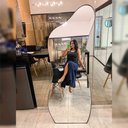 Ver imagem 4 de Espelho Orgânico Grande Corpo Inteiro 170x70 Couro Modcurves