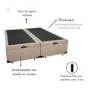 Ver mais imagens de Cama Box Bege Bau Queen Size Blindada Super Reforçada