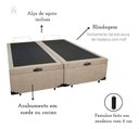 Ver mais imagens de Cama Box Bege Bau Queen Size Blindada Super Reforçada