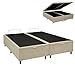 Ver imagem 6 de Cama Box Bege Bau Queen Size Blindada Super Reforçada