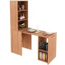 Ver imagem 7 de Mesa para Escritório Articulável Alta Multiuso Retrátil Amêndoa