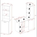 Ver imagem 3 de Mesa para Escritório Articulável Alta Multiuso Retrátil Amêndoa