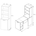 Ver imagem 4 de Mesa para Escritório Articulável Alta Multiuso Retrátil Amêndoa