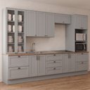 Ver imagem 1 de Cozinha Completa 6 Peças 343cm com Cristaleiro e Gavetas