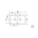 Ver imagem 2 de Cuba de Sobrepor Tramontina Marea 2c 34 e Válvula 86 X 50cm