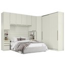 Ver imagem 1 de Quarto Modulado Casal Seletto 5 Peças 2 Portas Deslizante Areia - Móveis Henn