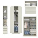 Ver imagem 4 de Quarto Modulado Casal Seletto 5 Peças 2 Portas Deslizante Areia - Móveis Henn