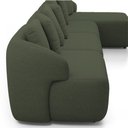 Ver mais imagens de Sofá 5 Lugares com Chaise Direito Sala Living 388cm Arlo F04 Linho Verde - Lyam Decor