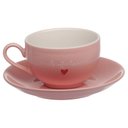 Ver imagem 1 de Jogo 6 Xícaras de Café Rosa com Coração 160ml - Hauskraft