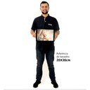 Ver imagem 2 de Quadro Decorativo Santa Maria e o Menino Jesus em Moldura Caixa Tacolado Moldura Caixa 3cm Madeira C