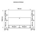 Ver imagem 4 de Painel para Tv até 55 Polegadas Branco Fosco Elite Caemmun