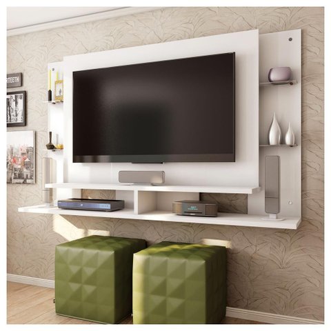 Painel para Tv até 55 Polegadas Branco Fosco Elite Caemmun