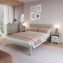 Ver imagem 1 de Cama de Casal de Madeira Maciça para Colchão 138x188cm Multimóveis Cr35273 Verde Frost/oak