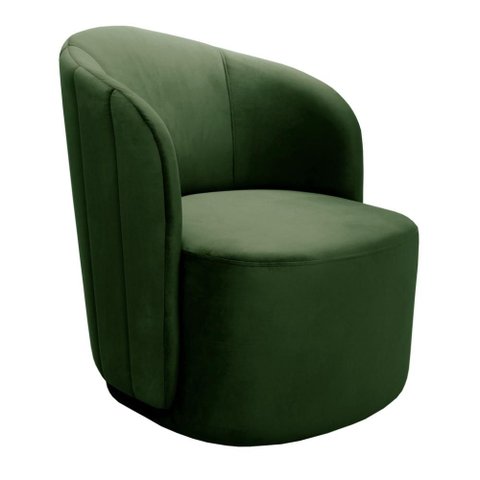 Poltrona Stela Cor:Veludo Verde 270
