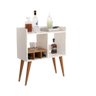 Aparador Estilo Minibar Resistente Sala de Estar para Visitas Branco - 1