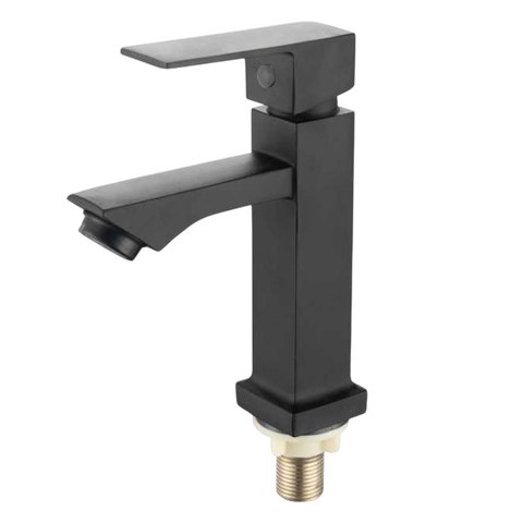 Torneira Banheiro Monocomando Preta Luxo Bancada Moderna Varanda Lavanderia Lavabo Hotel Restaurante