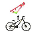 Ver imagem 1 de Bicicleta Aro 26 Vikingx Tuff Rosa com Verde 21v Freeride