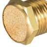 Silenciador Pneumático Tipo Pastilha Bronze 1/8 - 3