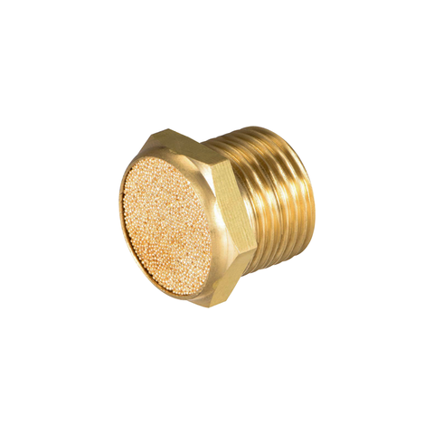 Silenciador Pneumático Tipo Pastilha Bronze 1/8