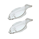 Ver imagem 1 de Kit 2 Travessas Vidro Fish 29x16cm