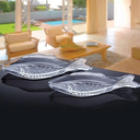 Ver imagem 3 de Kit 2 Travessas Vidro Fish 29x16cm